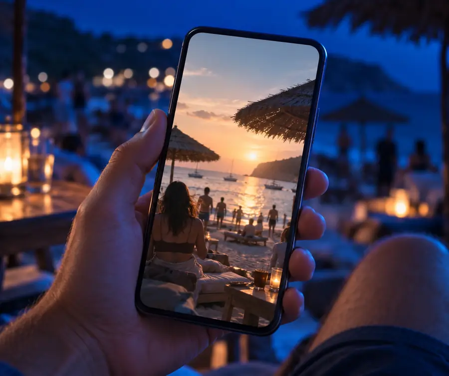 Illustrative social photograph with a softer appearance
